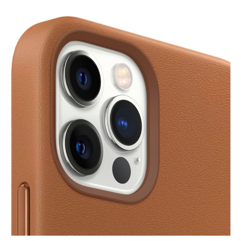 Apple iPhonr 12 Pro Max Leather Case- saddle brown